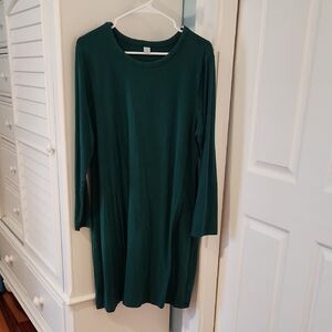 Old Navy Green Long Sleeve Dress